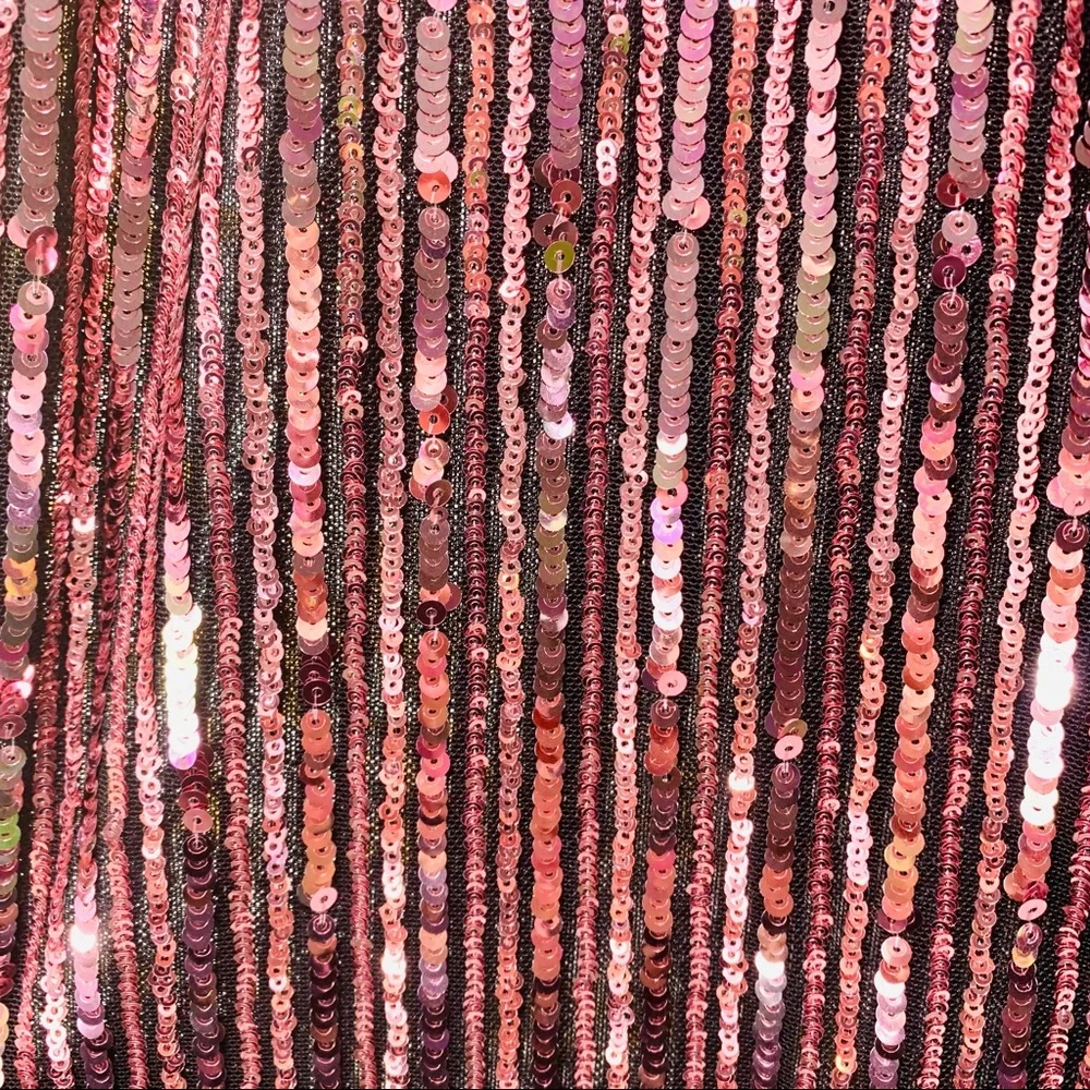 VICTORIA’S SECRET Pink Gold Black Allover Sequin Wide Leg Pajama Lounge Pants XS - Picture 7 of 11